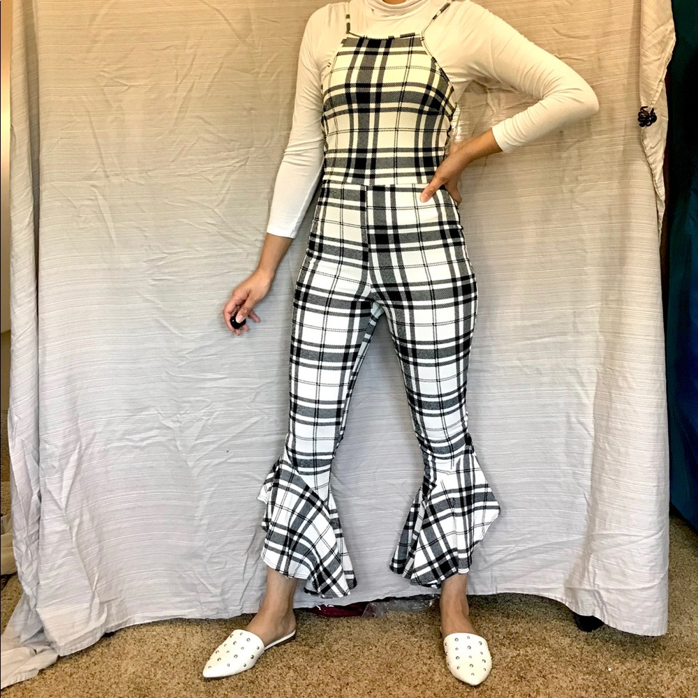 Black & white jumpsuit